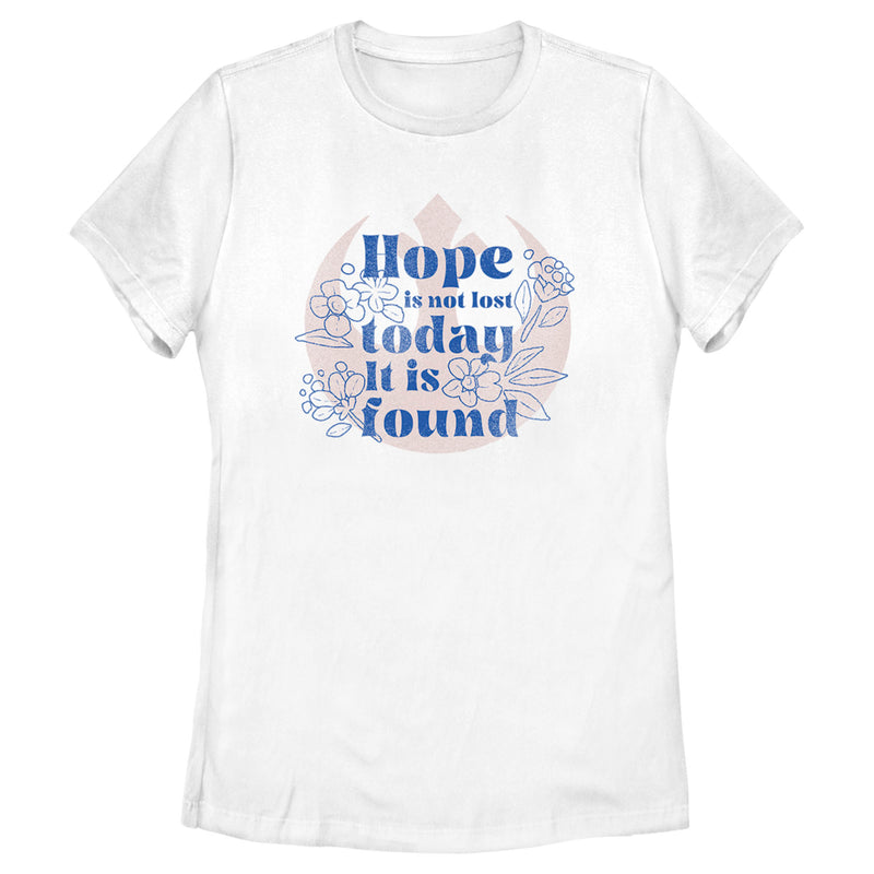 Women's Star Wars Hope Is Not Lost Today It Is Found, Princess Leia T-Shirt