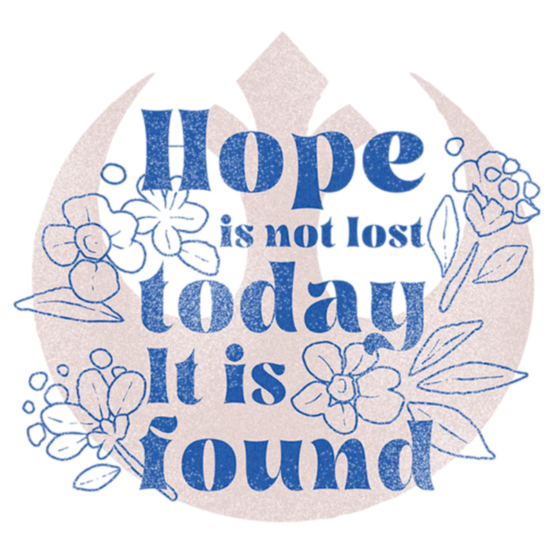 Women's Star Wars Hope Is Not Lost Today It Is Found, Princess Leia T-Shirt