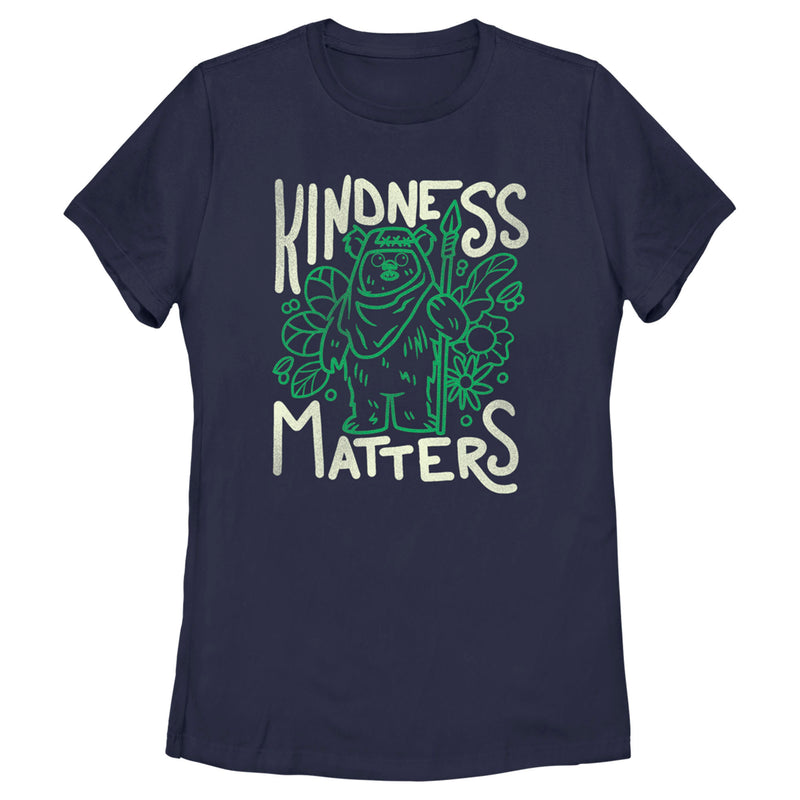 Women's Star Wars Ewok Kindness Matters T-Shirt
