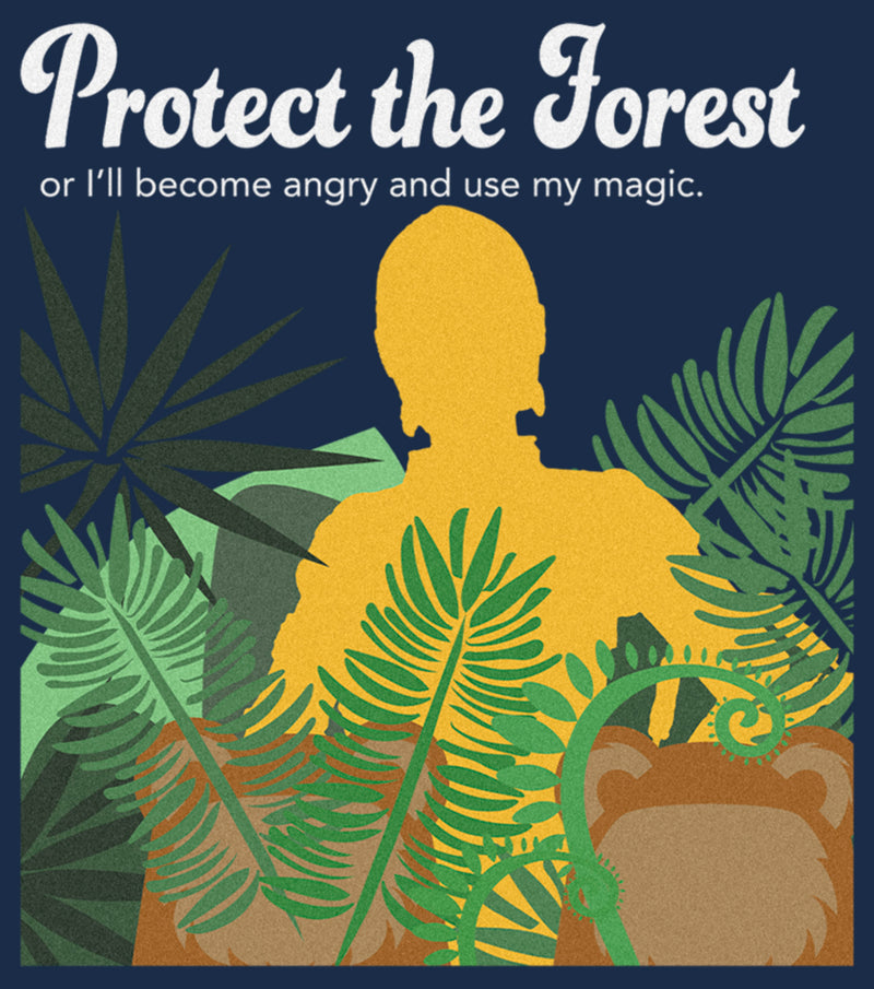 Men's Star Wars Protect the Forest or Else I Will Use My Magic, C-3PO T-Shirt
