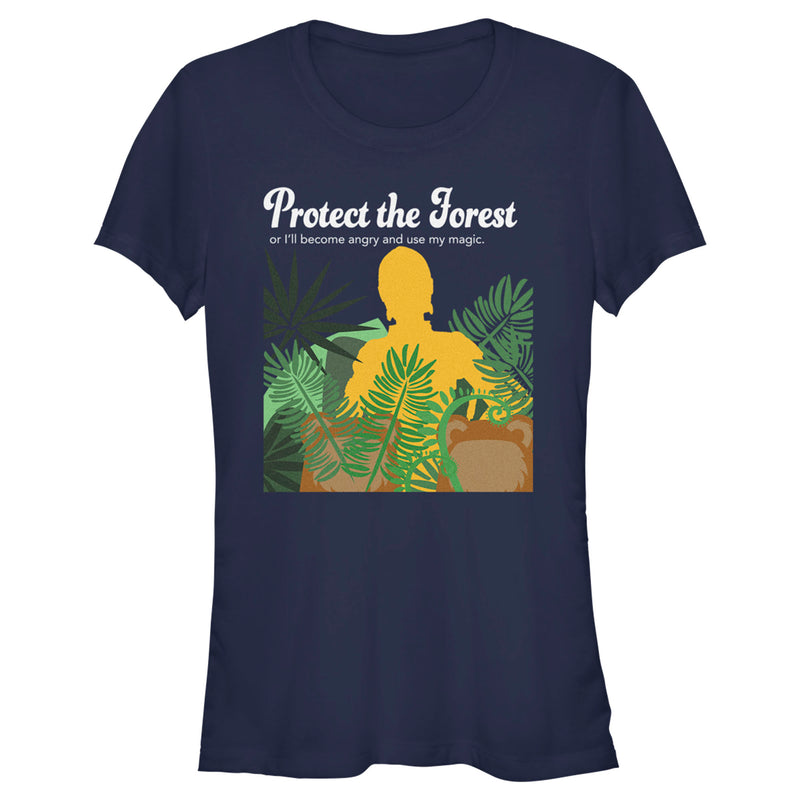 Junior's Star Wars Protect the Forest or Else I Will Use My Magic, C-3PO T-Shirt