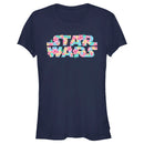 Junior's Star Wars Floral Hibiscus Logo T-Shirt