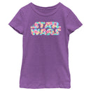 Girl's Star Wars Floral Hibiscus Logo T-Shirt