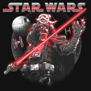 Girl's Star Wars: Visions Darth Vader Death Star T-Shirt