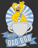 Men's The Simpsons Father's Day Homer Simpson Best Dad-Bod T-Shirt