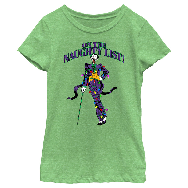 Girl's Batman On the Naughty List T-Shirt