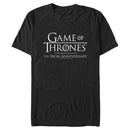 Men's Game of Thrones Iron Anniversary White Logo T-Shirt