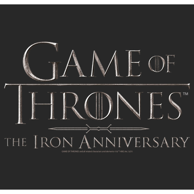 Women's Game of Thrones Iron Anniversary Metal Logo T-Shirt