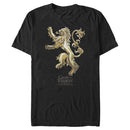 Men's Game of Thrones Iron Anniversary Lannister Metal Lion Crest T-Shirt