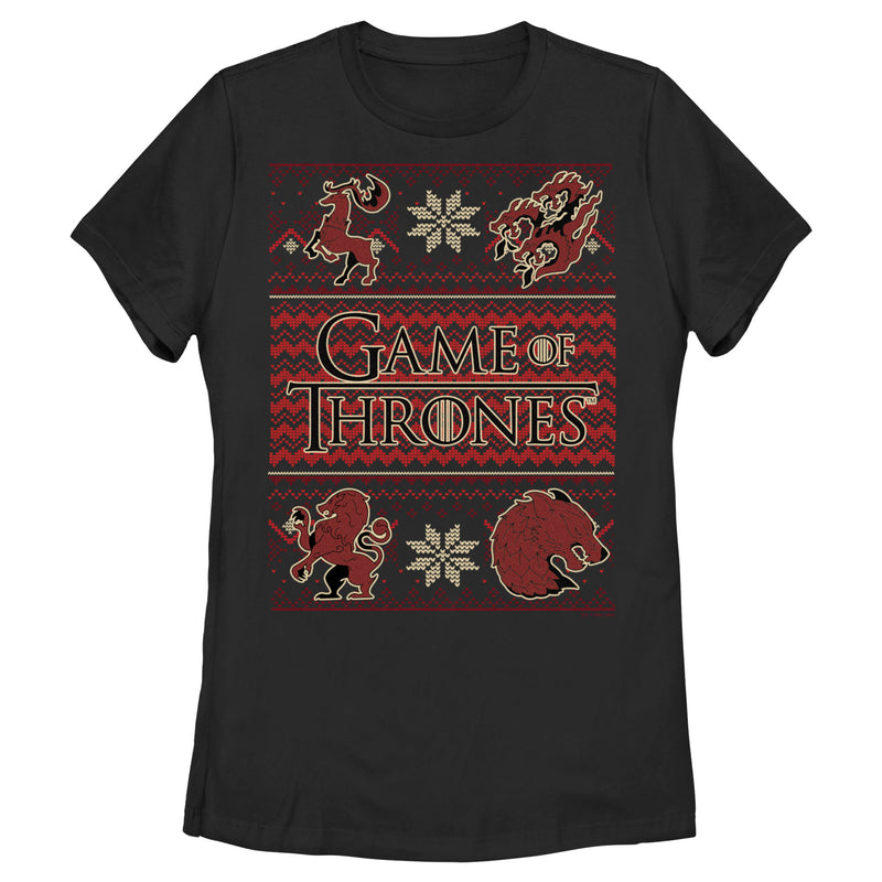 Women's Game of Thrones Christmas Ugly Sweater T-Shirt