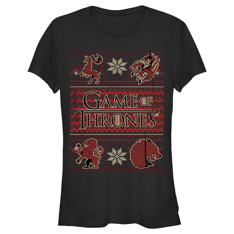 Junior's Game of Thrones Christmas Ugly Sweater T-Shirt