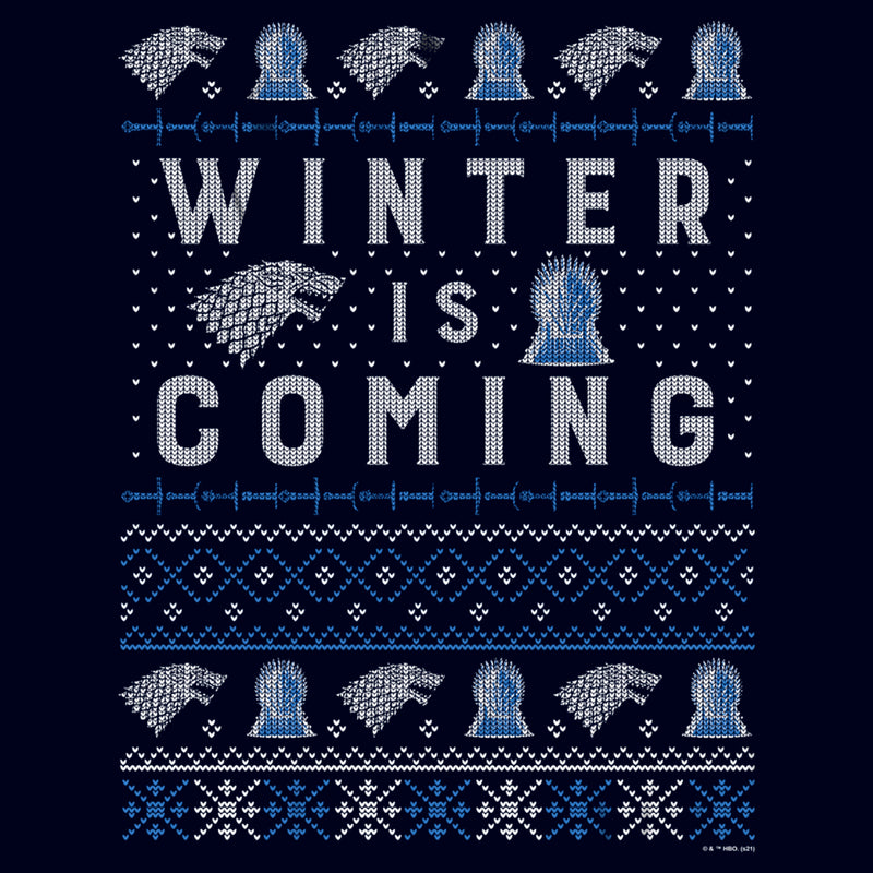 Men's Game of Thrones Christmas Winter is Coming Sweater T-Shirt