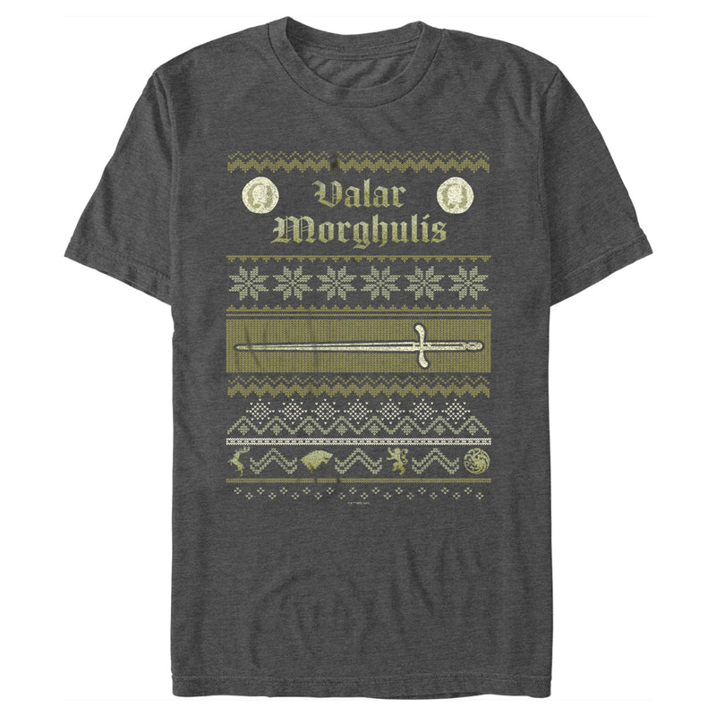 Men's Game of Thrones Christmas Valar Morghulis Sweater T-Shirt