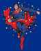 Junior's Superman Christmas Lights T-Shirt