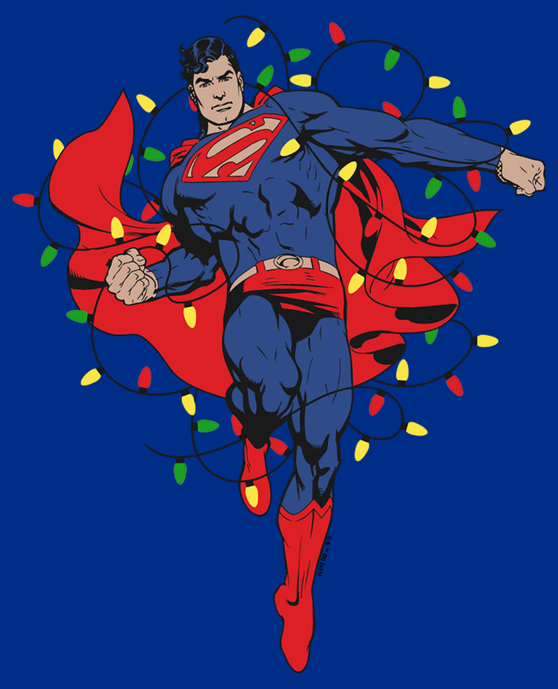 Junior's Superman Christmas Lights T-Shirt