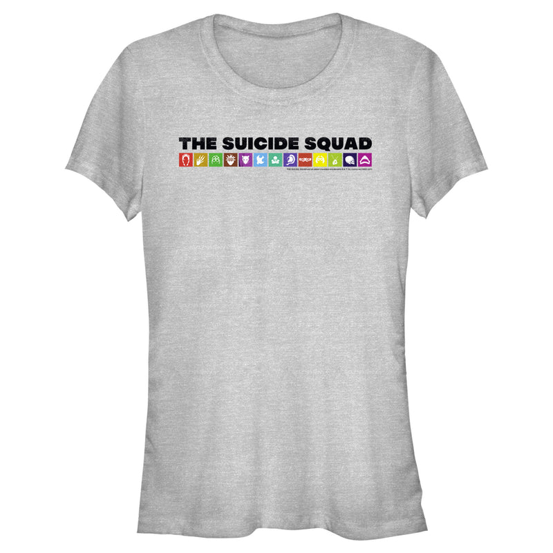 Junior's The Suicide Squad Icons Logo T-Shirt