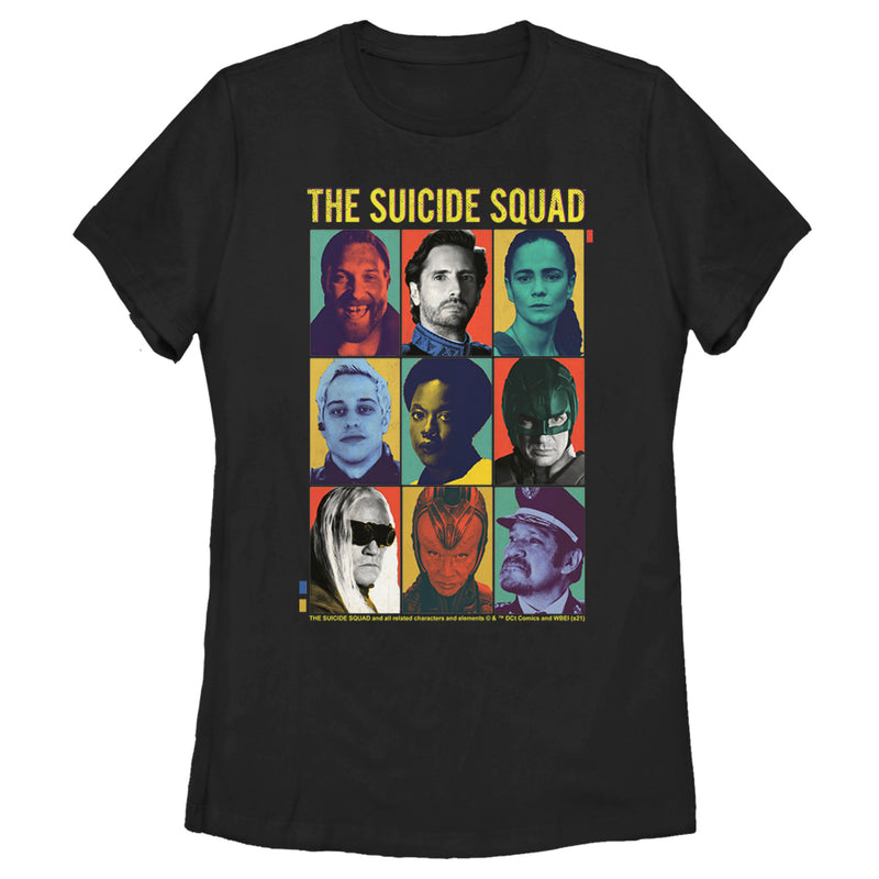 Women's The Suicide Squad Character Boxes T-Shirt