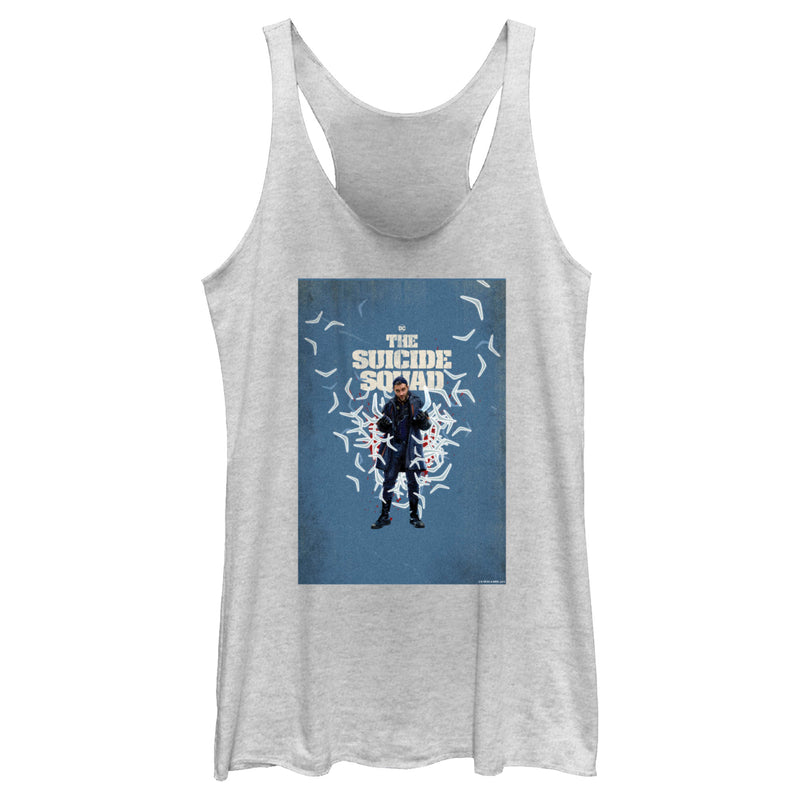 Women's The Suicide Squad Captain Boomerang Poster Racerback Tank Top