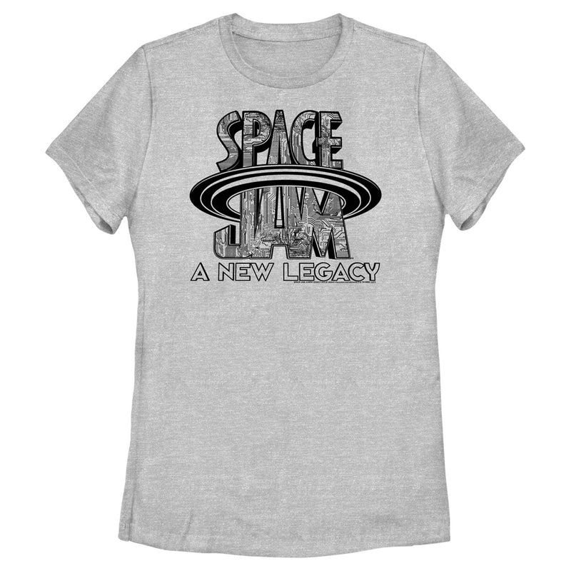 Women's Space Jam: A New Legacy Cyber Logo T-Shirt