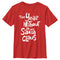 Boy's The Year Without a Santa Claus White Logo Stack T-Shirt