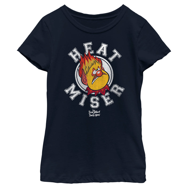 Girl's The Year Without a Santa Claus Heat Miser Stamp T-Shirt