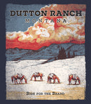 Women's Yellowstone Dutton Ranch Ride For The Brand Snow Poster T-Shirt