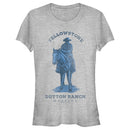 Junior's Yellowstone Blue Realistic John Dutton Riding Horse T-Shirt