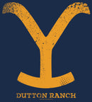 Men's Yellowstone Yellow Dutton Ranch Iron Branding T-Shirt