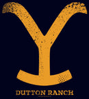 Junior's Yellowstone Yellow Dutton Ranch Iron Branding T-Shirt