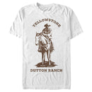 Men's Yellowstone Brown John Dutton Riding Horse T-Shirt