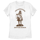 Women's Yellowstone Brown John Dutton Riding Horse T-Shirt
