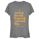 Junior's Yellowstone Dutton Ranch Family Name Line Up T-Shirt