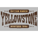 Men's Yellowstone Dutton Ranch Montana Est. 1886 Logo T-Shirt