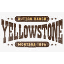 Women's Yellowstone Dutton Ranch Montana Est. 1886 Logo T-Shirt