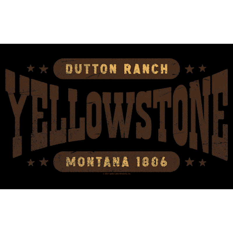 Junior's Yellowstone Dutton Ranch Montana Est. 1886 Logo T-Shirt