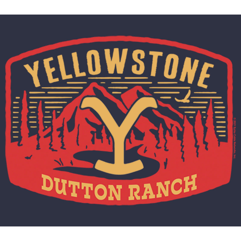 Women's Yellowstone Large Dutton Ranch Brand Mountain Scenery T-Shirt