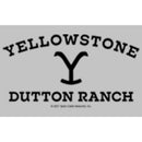 Women's Yellowstone Black Dutton Ranch Black Branding Pocket Logo T-Shirt