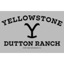 Junior's Yellowstone Black Dutton Ranch Black Branding Pocket Logo T-Shirt