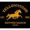 Men's Yellowstone Dutton Ranch Horse Logo T-Shirt