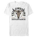 Men's Yellowstone Cow Skull Dutton Ranch Est. 1886 T-Shirt