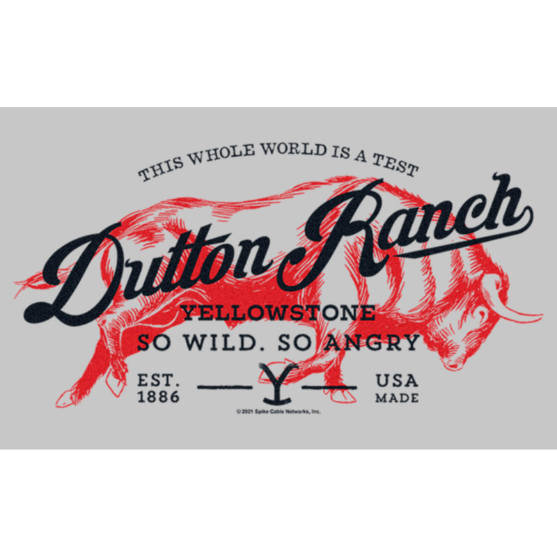 Junior's Yellowstone Dutton Ranch Bull So Wild, So Angry T-Shirt