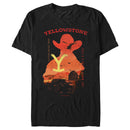 Men's Yellowstone Sunset Silhouette John Dutton & Truck T-Shirt
