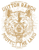 Junior's Yellowstone Protect The Land Angry Wolf Dutton Ranch T-Shirt