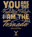 Men's Yellowstone Beth Dutton Trailer Park I Am The Tornado T-Shirt
