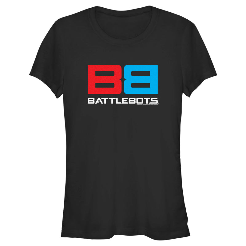 Junior's Battlebots Red and Blue Logo T-Shirt