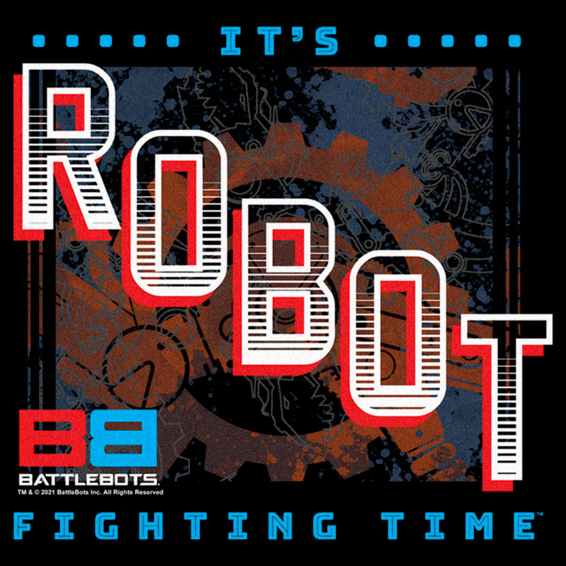 Junior's Battlebots It's Robot Fighting Time T-Shirt