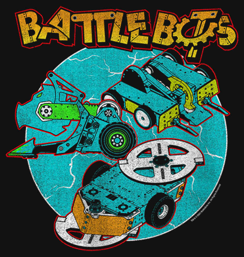 Girl's Battlebots Whiplash, SawBlaze, and Rotator T-Shirt