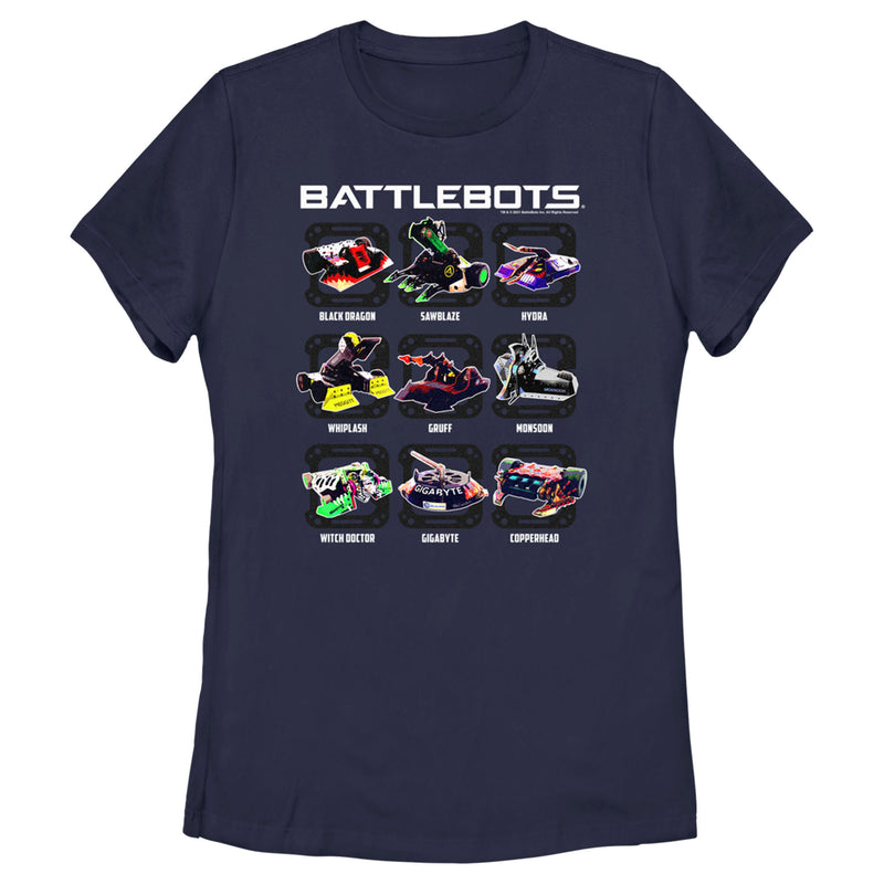 Women's Battlebots Robot Chart T-Shirt