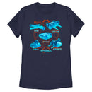 Women's Battlebots Blue Neon Robots T-Shirt