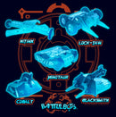 Junior's Battlebots Blue Neon Robots T-Shirt